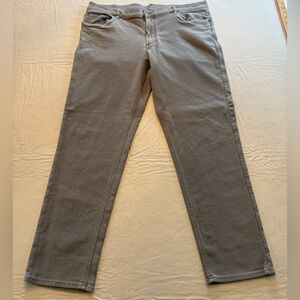EUC Faherty Stretch Terry Straight-Leg Pants in Gray 40X31